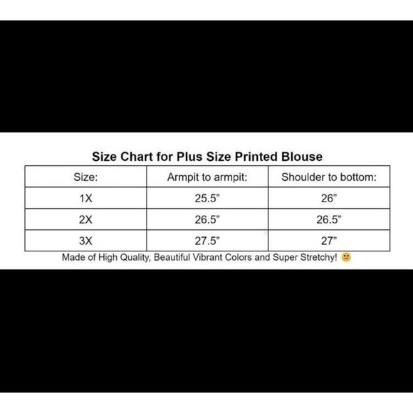 Elegant Black and white Monogram color block Blouse Plus Size 1X & 3X - Picture 7 of 8